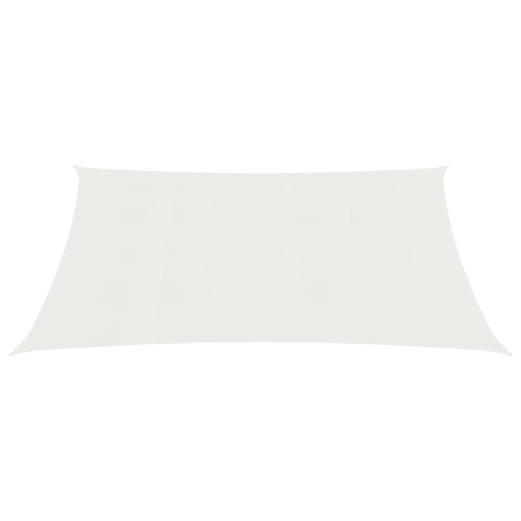 VidaXL Zonnezeil 160 g/m² 4x5 m HDPE wit