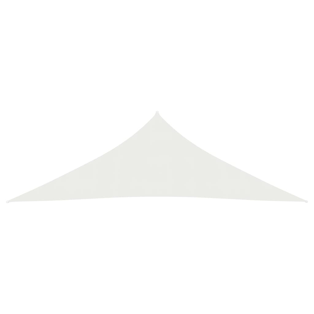 VidaXL Zonnezeil 160 g/m² 3,5x3,5x4,9 m HDPE wit