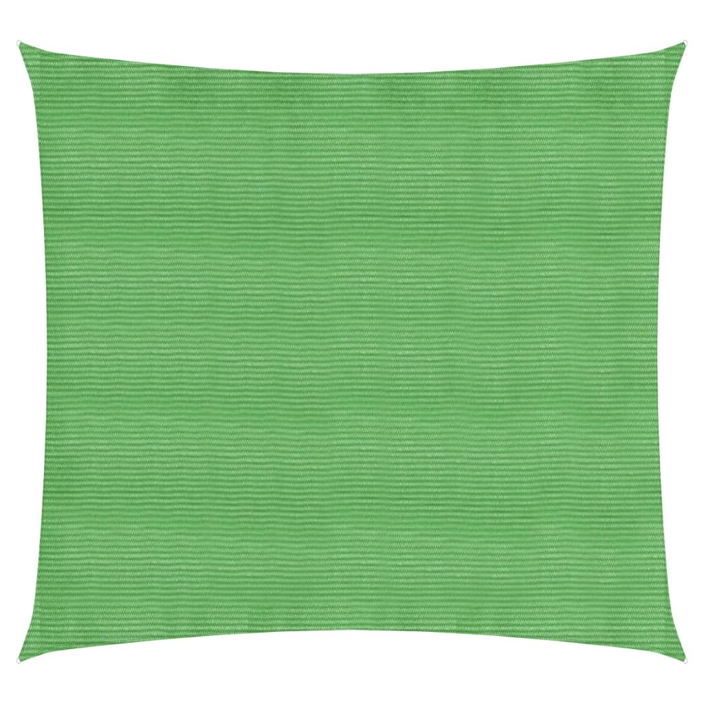 VidaXL Zonnezeil 160 g/m² 2x2 m HDPE lichtgroen