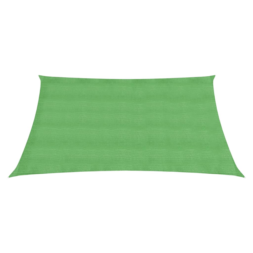 VidaXL Zonnezeil 160 g/m² 2x2 m HDPE lichtgroen