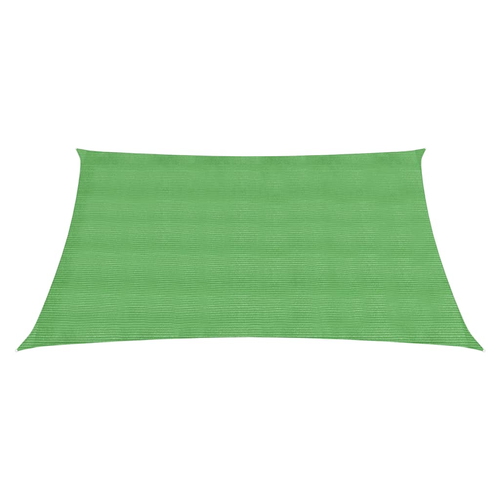 VidaXL Zonnezeil 160 g/m² 3x3 m HDPE lichtgroen
