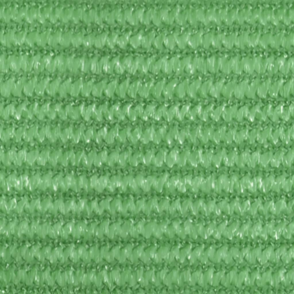 VidaXL Zonnezeil 160 g/m² 3x3 m HDPE lichtgroen