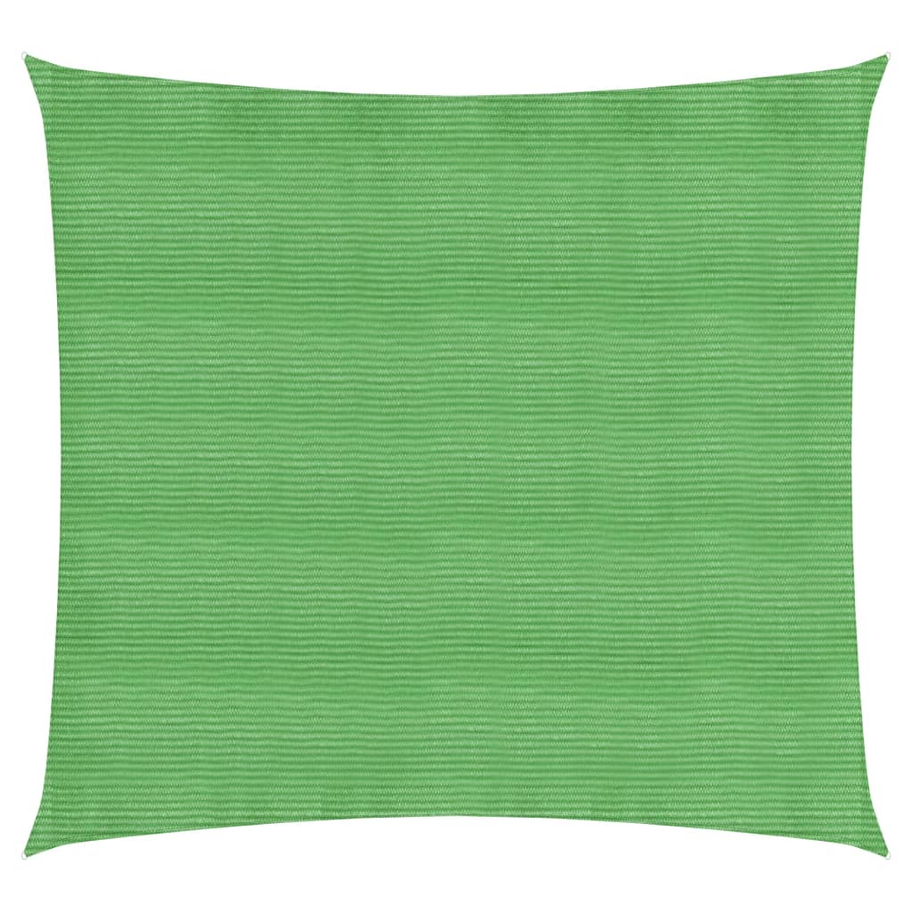 VidaXL Zonnezeil 160 g/m² 3,6x3,6 m HDPE lichtgroen