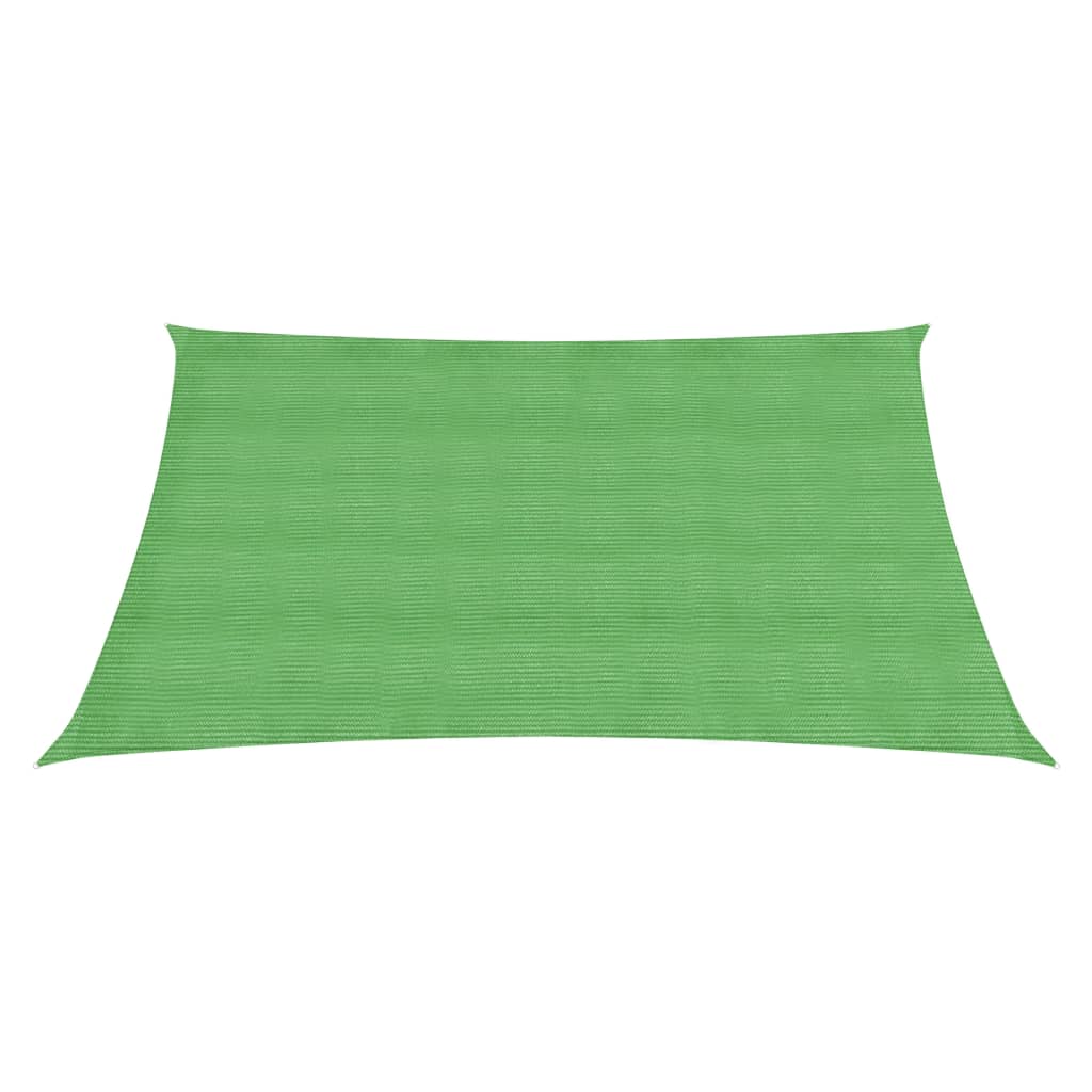 VidaXL Zonnezeil 160 g/m² 4x4 m HDPE lichtgroen
