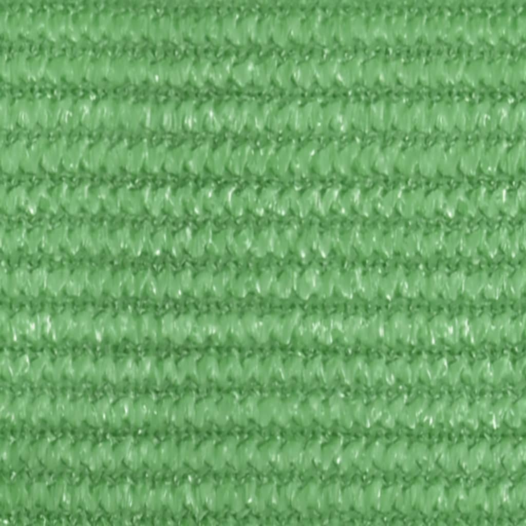 VidaXL Zonnezeil 160 g/m² 4x4 m HDPE lichtgroen