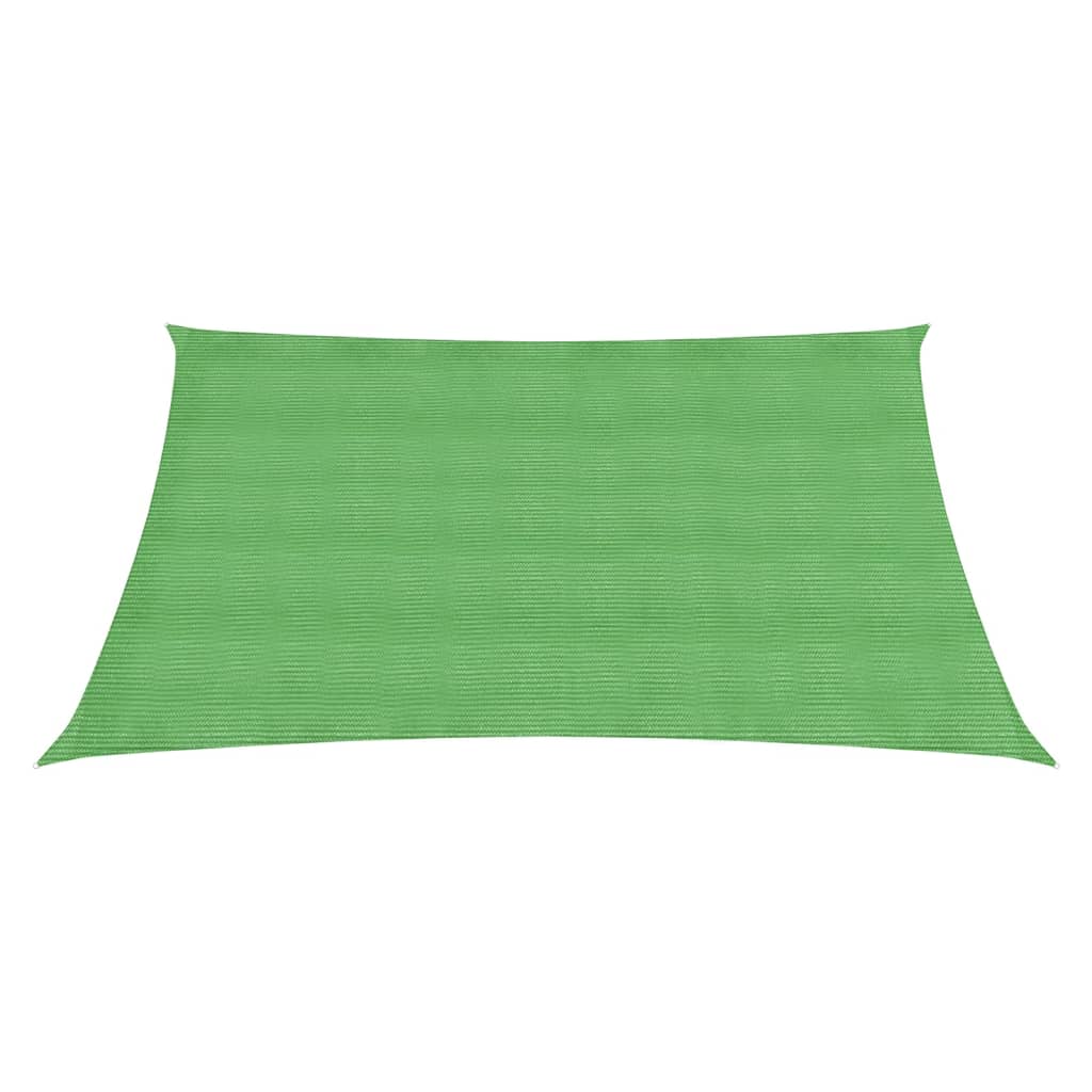 VidaXL Zonnezeil 160 g/m² 4,5x4,5 m HDPE lichtgroen