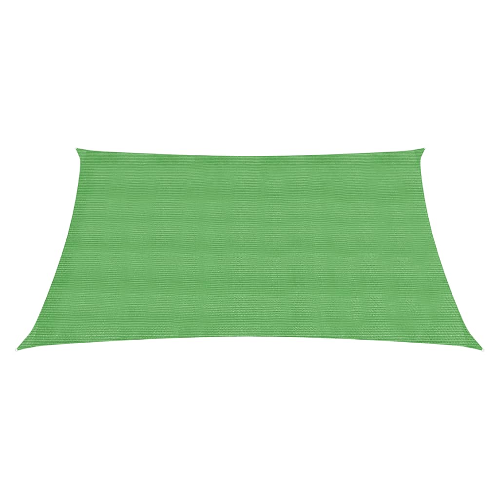 VidaXL Zonnezeil 160 g/m² 5x5 m HDPE lichtgroen