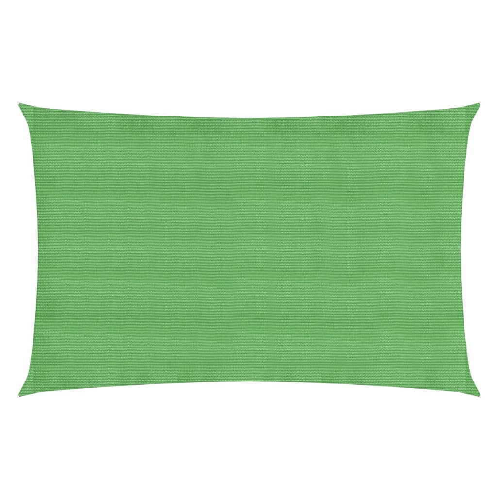 VidaXL Zonnezeil 160 g/m² 2x4,5 m HDPE lichtgroen