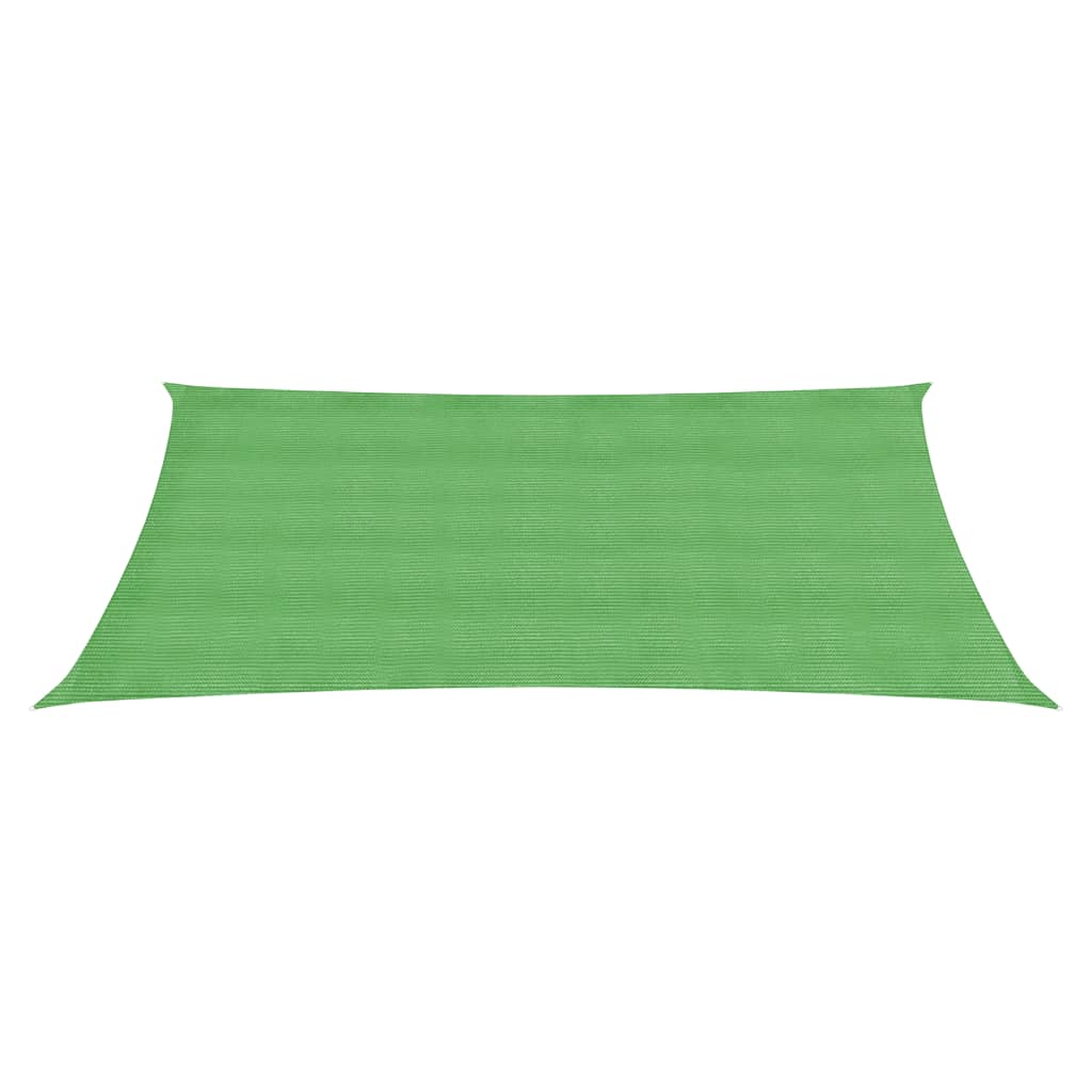 VidaXL Zonnezeil rechthoekig 160 g/m² 2,5x5 m HDPE lichtgroen