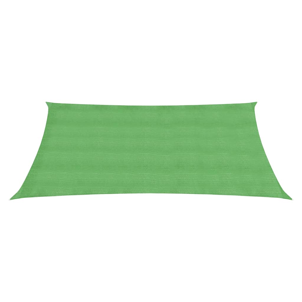 VidaXL Zonnezeil 160 g/m² 3x4,5 m HDPE lichtgroen