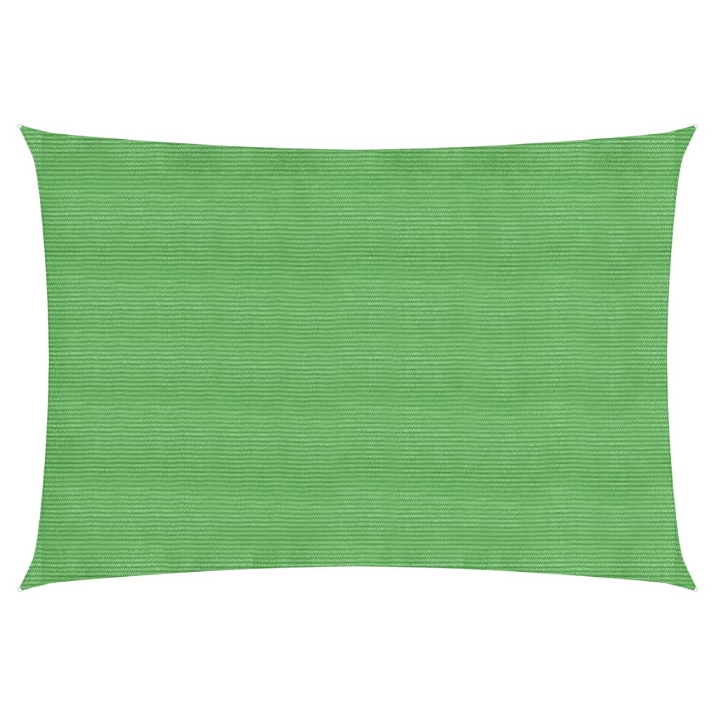VidaXL Zonnezeil 160 g/m² 3x5 m HDPE lichtgroen