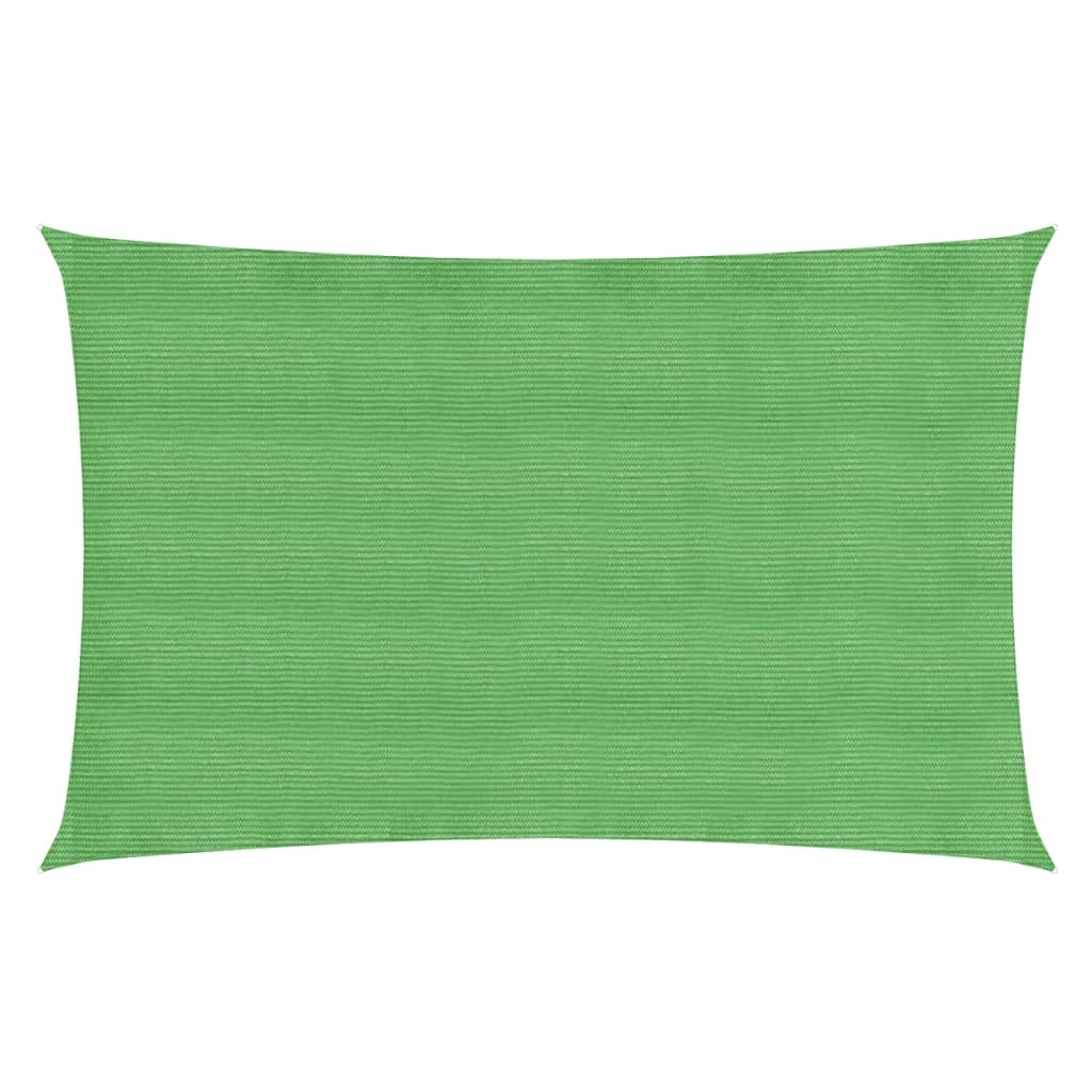 VidaXL Zonnezeil 160 g/m² 3x6 m HDPE lichtgroen