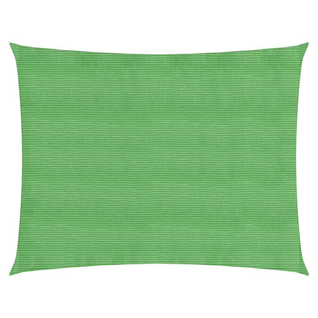 VidaXL Zonnezeil 160 g/m² 3,5x4,5 m HDPE lichtgroen