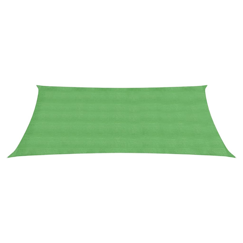 VidaXL Zonnezeil 160 g/m² 3,5x5 m HDPE lichtgroen