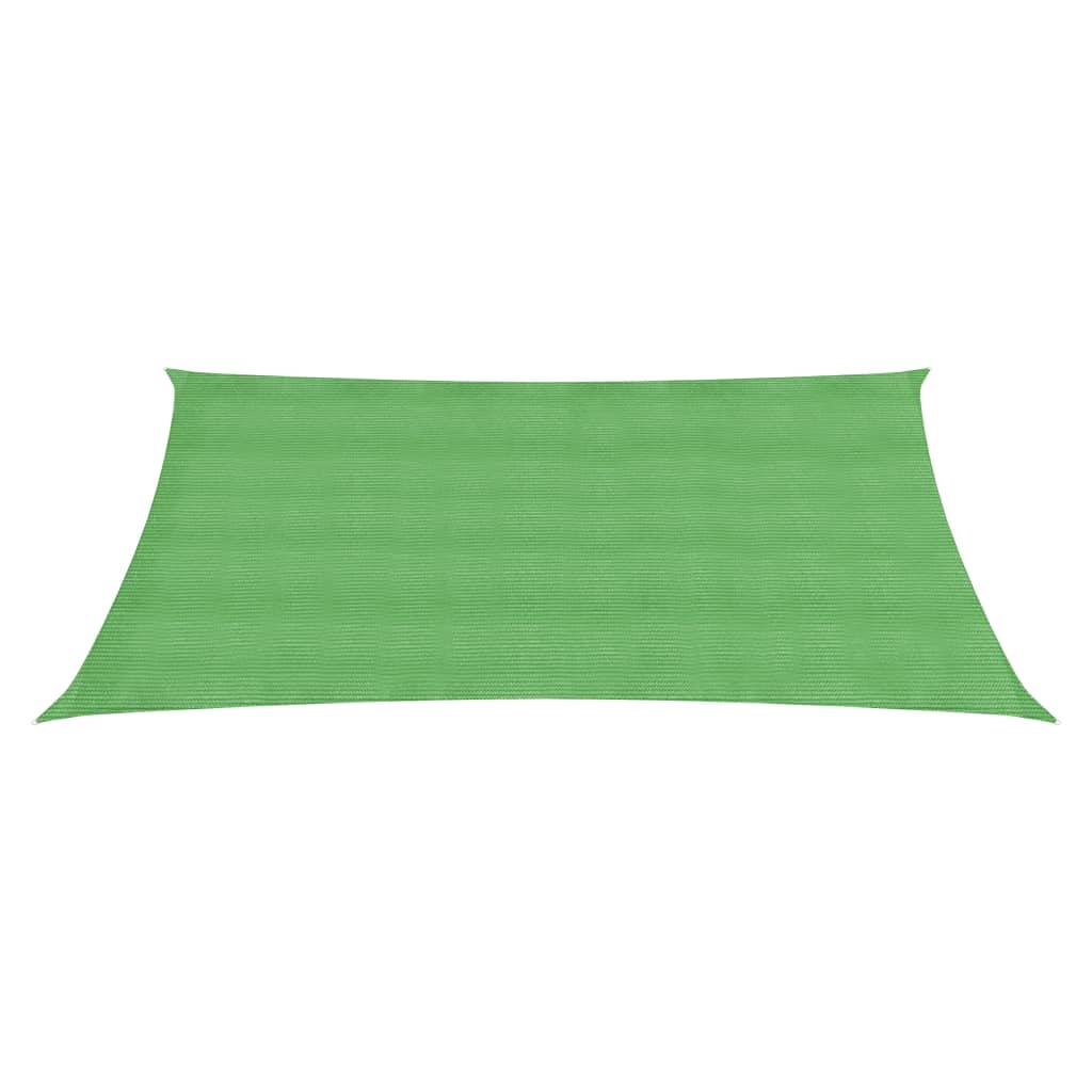 VidaXL Zonnezeil 160 g/m² 4x5 m HDPE lichtgroen