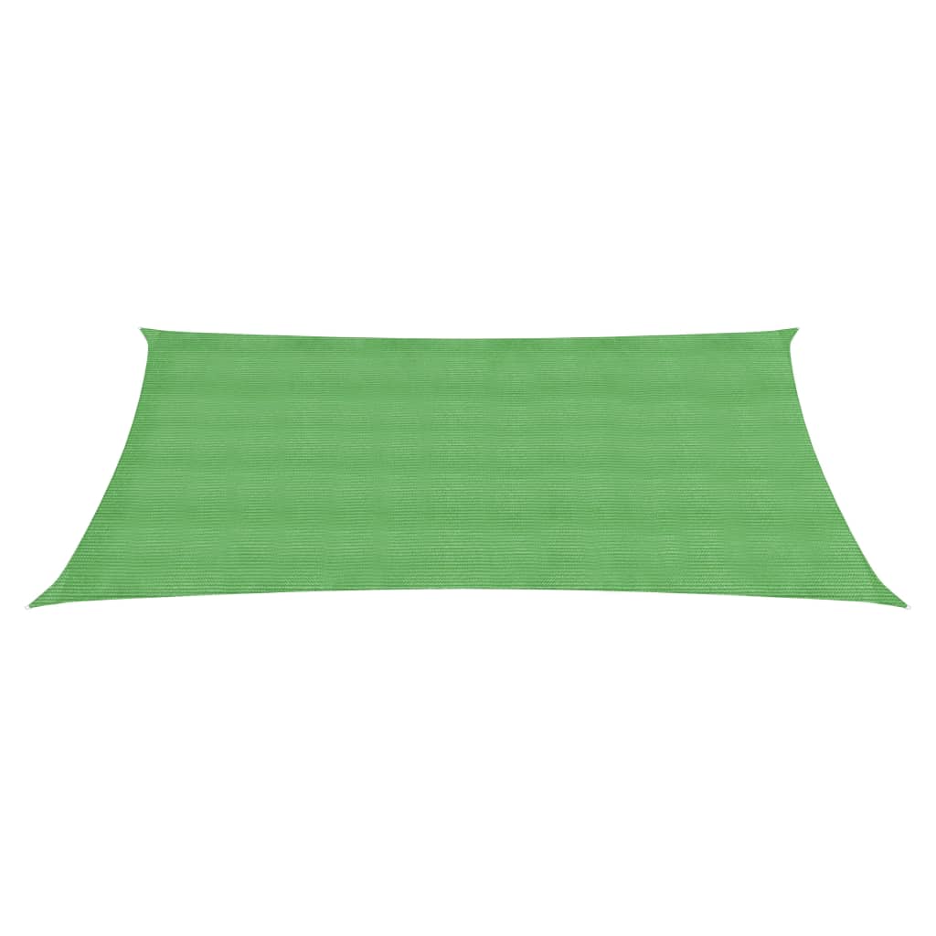 VidaXL Zonnezeil 160 g/m² 4x6 m HDPE lichtgroen