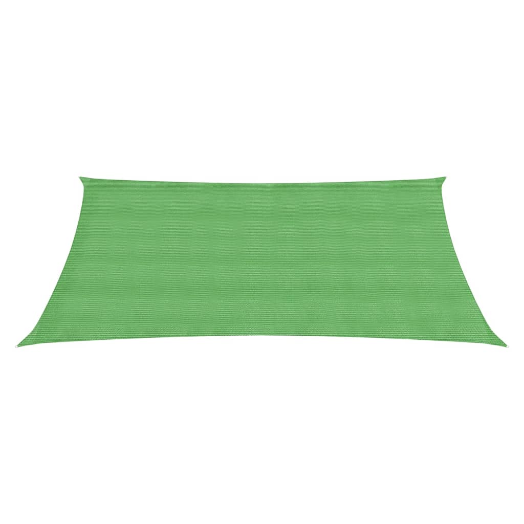 VidaXL Zonnezeil 160 g/m² 5x6 m HDPE lichtgroen