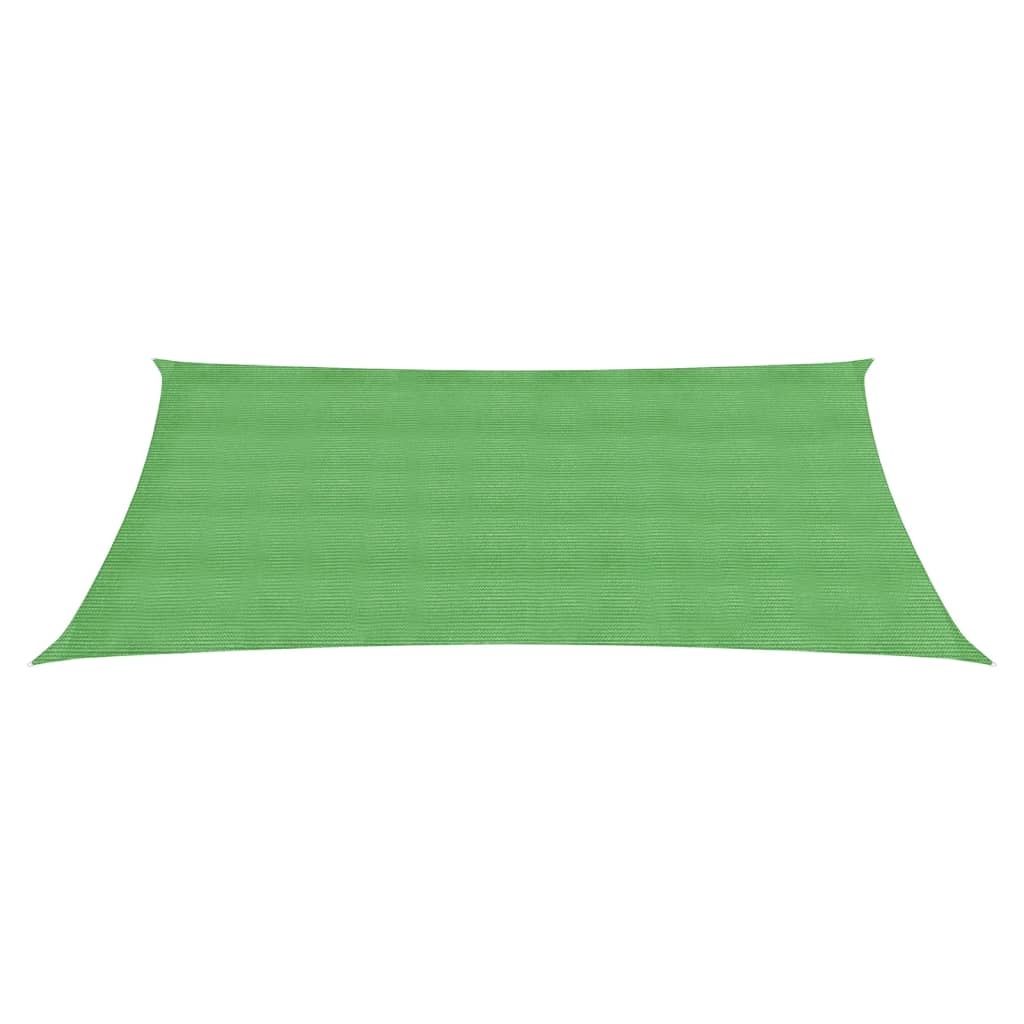 VidaXL Zonnezeil 160 g/m² 6x8 m HDPE lichtgroen