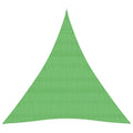 VidaXL Zonnezeil 160 g/m² 3x4x4 m HDPE lichtgroen
