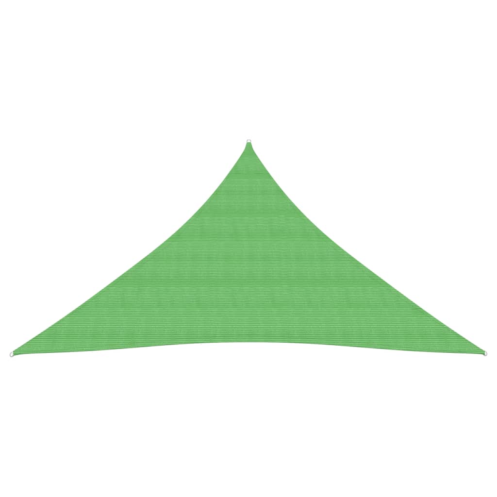 VidaXL Zonnezeil 160 g/m² 3x4x4 m HDPE lichtgroen