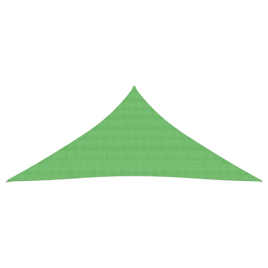 VidaXL Zonnezeil 160 g/m² 4,5x4,5x4,5 m HDPE lichtgroen