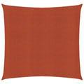 VidaXL Zonnezeil 160 g/m² vierkant 2,5x2,5 m HDPE terracottakleurig