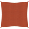 VidaXL Zonnezeil 160 g/m² vierkant 3,6x3,6 m HDPE terracottakleurig
