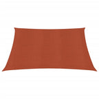 VidaXL Zonnezeil 160 g/m² vierkant 3,6x3,6 m HDPE terracottakleurig