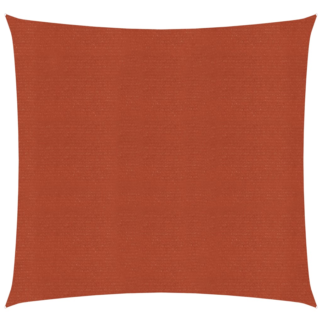 VidaXL Zonnezeil 160 g/m² vierkant 4,5x4,5 m HDPE terracottakleurig