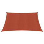 VidaXL Zonnezeil 160 g/m² 5x5 m HDPE terracottakleurig