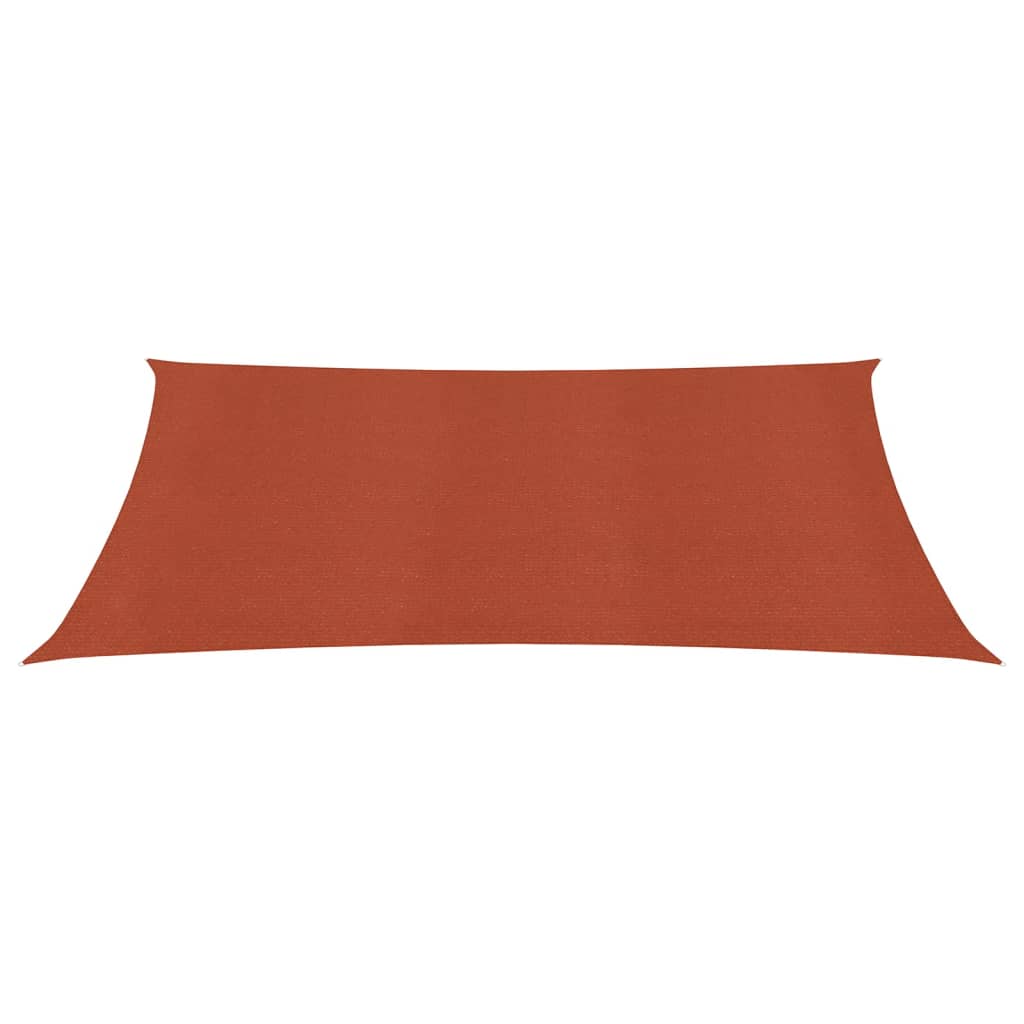 Vidaxl zonnezeil 160 g m² 2x3 m hdpe terracottakleurig