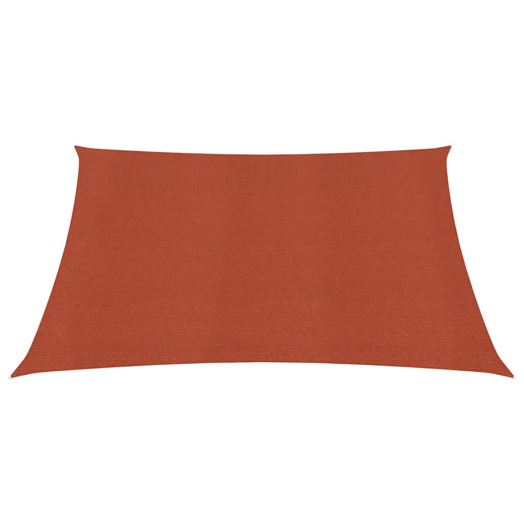 Vidaxl zonnezeil 160 g m² 2,5x3 m hdpe terracottakleurig