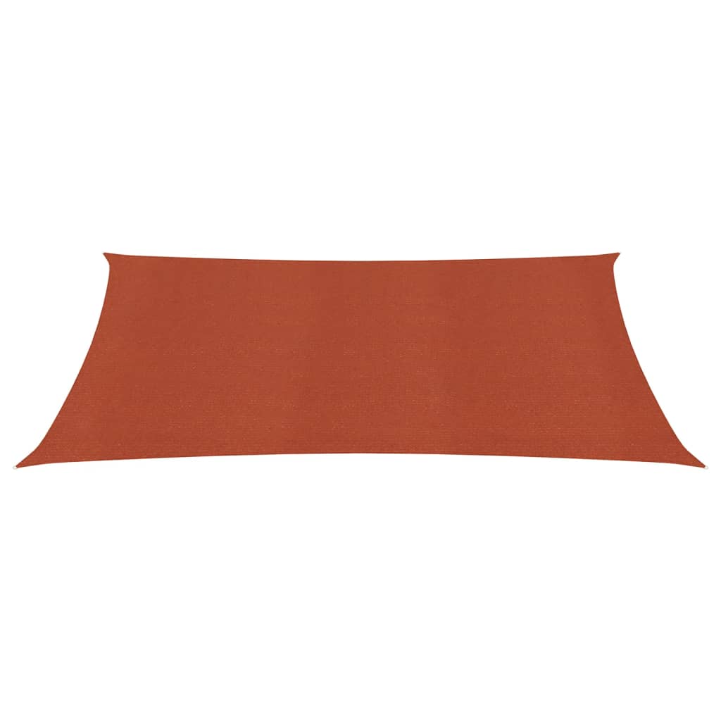 Vidaxl zonnezeil 160 g m² 2,5x4 m hdpe terracottakleurig