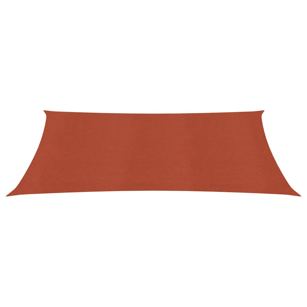 Vidaxl zonnezeil 160 g m² 2,5x5 m hdpe terracottakleurig
