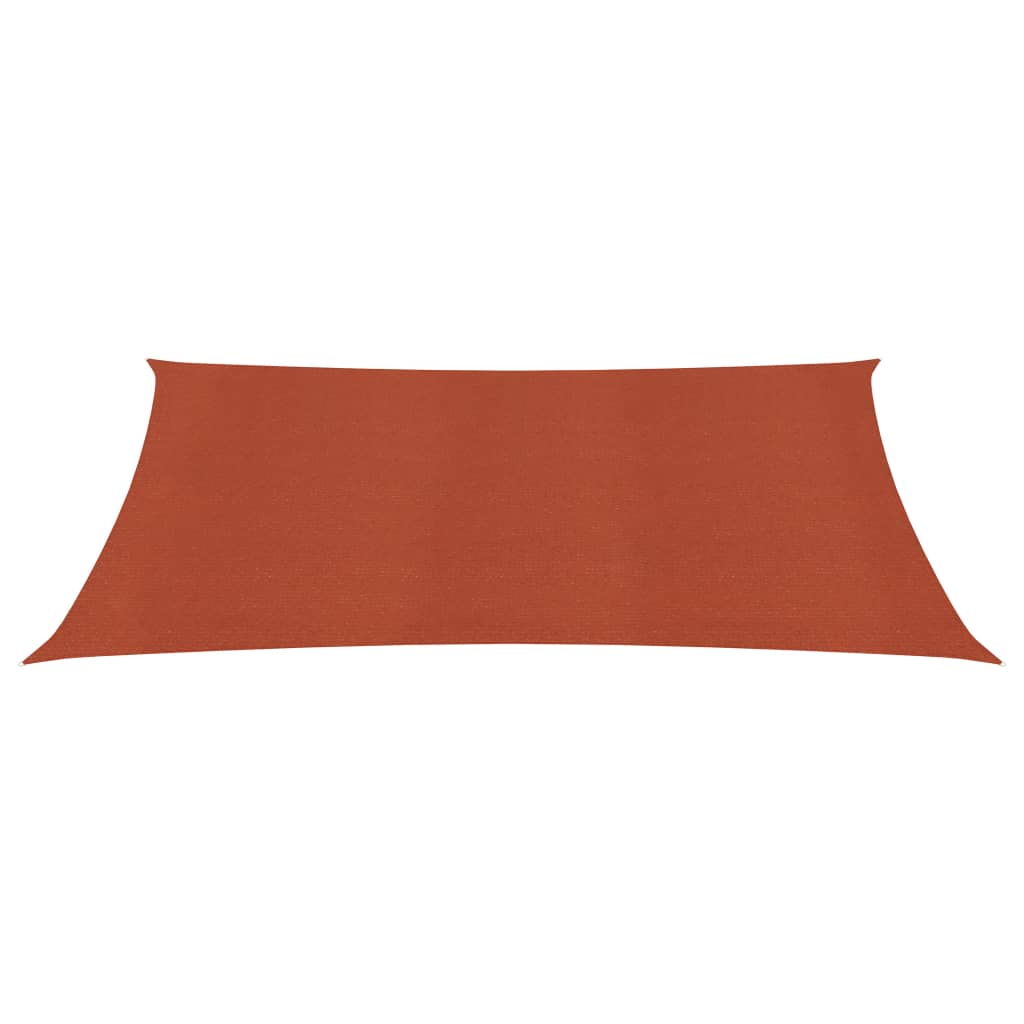 Vidaxl zonnezeil 160 g m² 3x5 m hdpe terracottakleurig