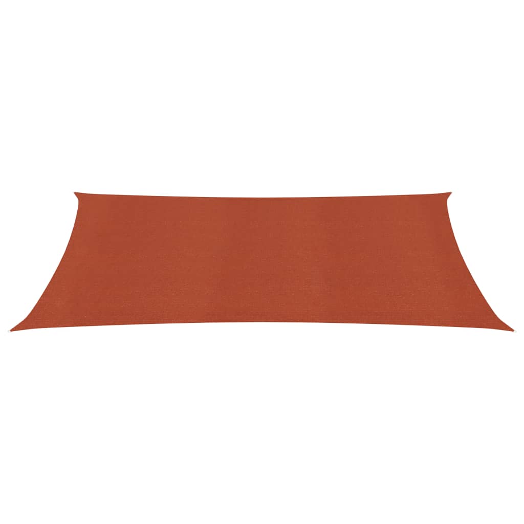 Vidaxl zonnezeil 160 g m² 3x6 m hdpe terracottakleurig