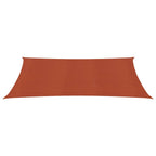 Vidaxl zonnezeil 160 g m² 3x6 m hdpe terracottakleurig