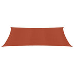 Vidaxl zonnezeil 160 g m² 5x8 m hdpe terracottakleurig