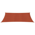 Vidaxl zonnezeil 160 g m² 6x8 m hdpe terracottakleurig