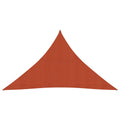 Vidaxl zonnezeil 160 g m² 3,5x3,5x4,9 m hdpe terracottakleurig