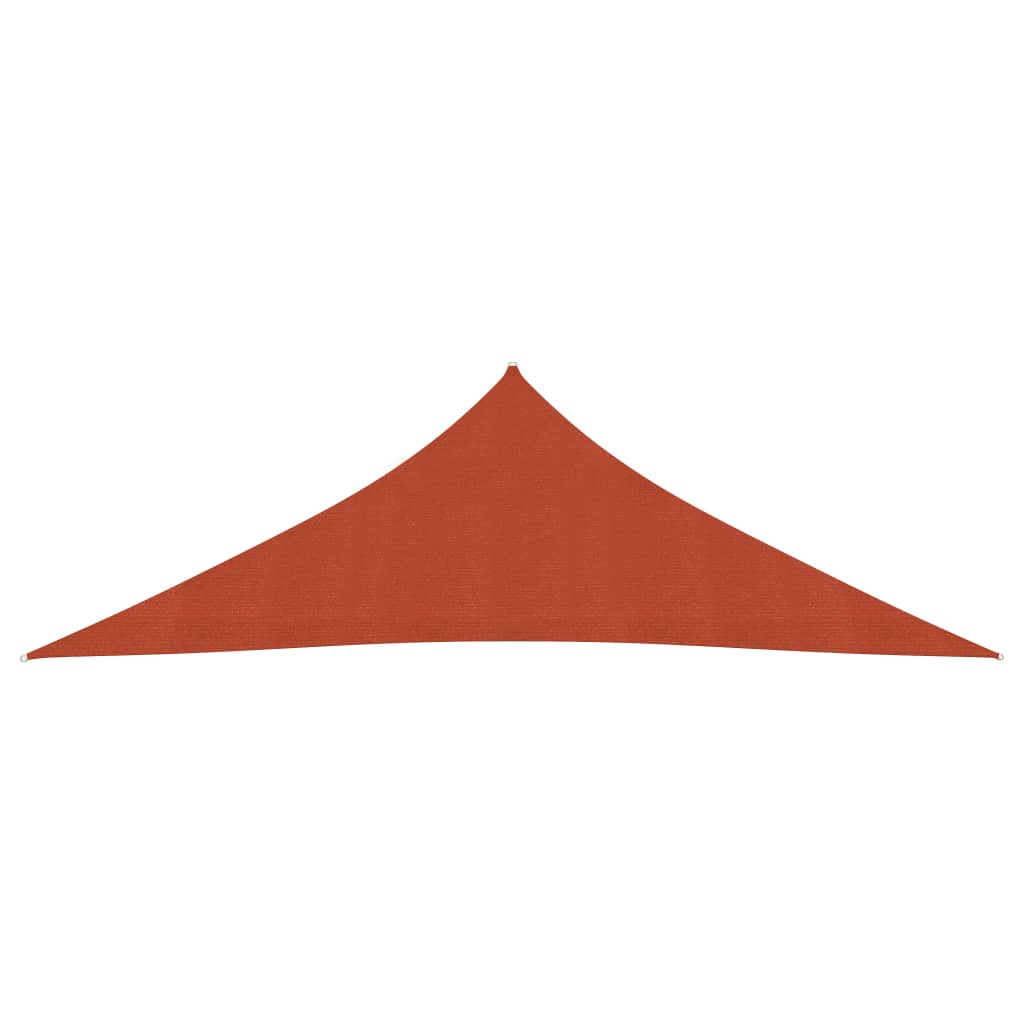 Vidaxl zonnezeil 160 g m² 3,5x3,5x4,9 m hdpe terracottakleurig