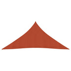Vidaxl zonnezeil 160 g m² 4,5x4,5x4,5 m hdpe terracottakleurig