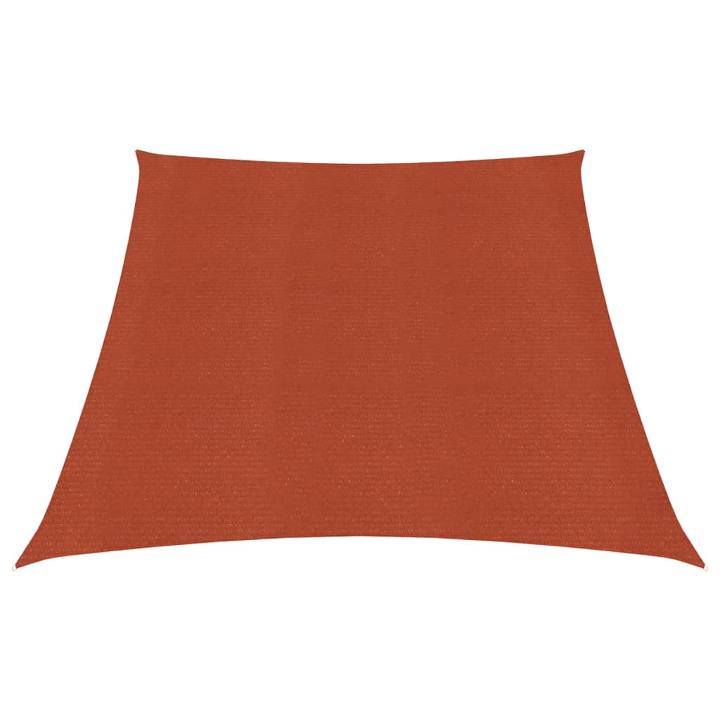 Vidaxl zonnezeil 160 g m² 3 4x2 m hdpe terracottakleurig