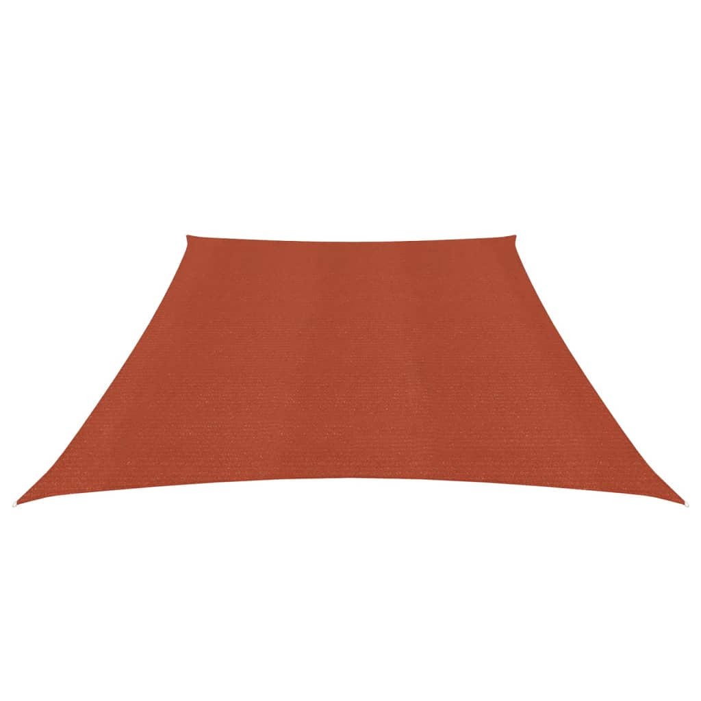 Vidaxl zonnezeil 160 g m² 3 4x2 m hdpe terracottakleurig