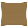 Vidaxl zonnezeil 160 g m² 2,5x2,5 m hdpe taupe