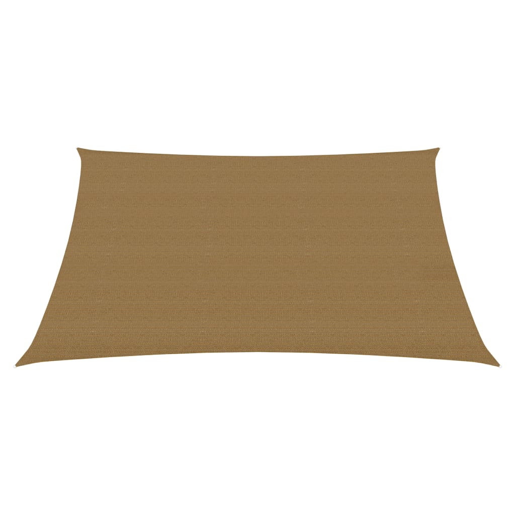 Vidaxl zonnezeil 160 g m² 2,5x2,5 m hdpe taupe