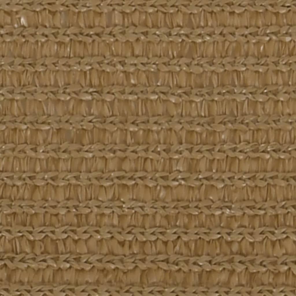 Vidaxl zonnezeil 160 g m² 2,5x2,5 m hdpe taupe