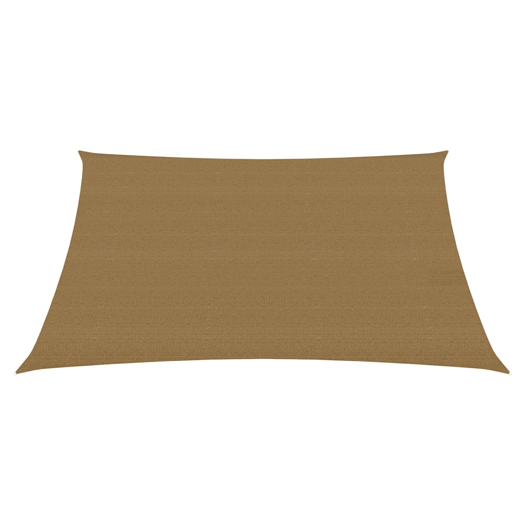 Vidaxl zonnezeil 160 g m² 3x3 m hdpe taupe