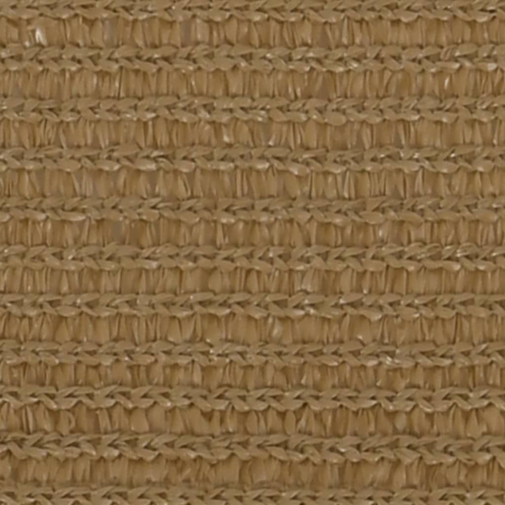 Vidaxl zonnezeil 160 g m² 3x3 m hdpe taupe