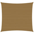 VidaXL Zonnezeil 160 g m² 3,6x3,6 m HDPE taupe